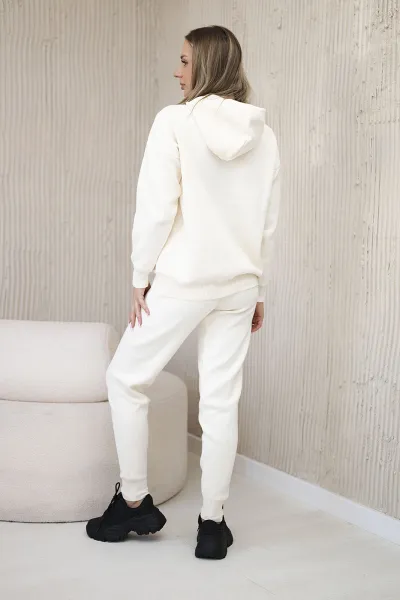 Sweater Set Sweatshirt + Pants Light Beige