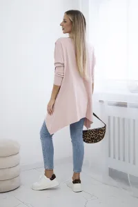 Oversize blouse with rainbow lip print dark powder pink