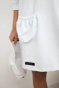 White dress with a hood