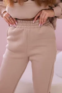 Cotton set with light beige print