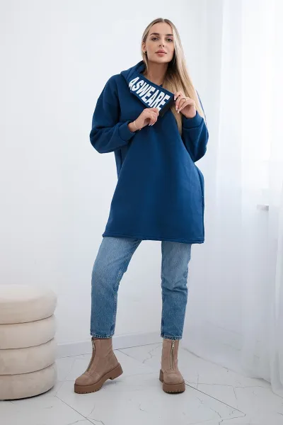 Padded hoodie with jeans