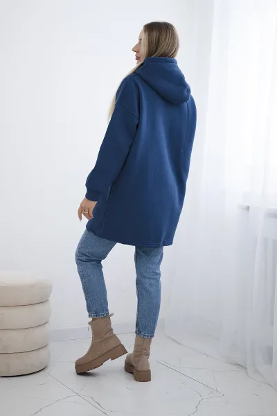 Padded hoodie with jeans