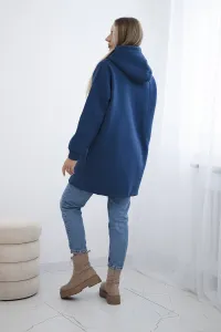Padded hoodie with jeans