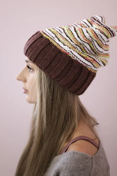 Women's cap Feba K330 brown