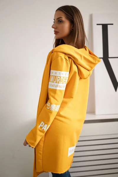 Coatee with subtitles mustard