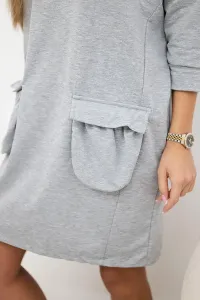 Dress with hood gray