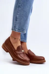 Zazoo Dámske mokasíny na platforme Laura Messi 2392 Dark Slur