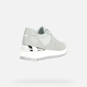 Grey women's sneakers Geox Desya - Women's