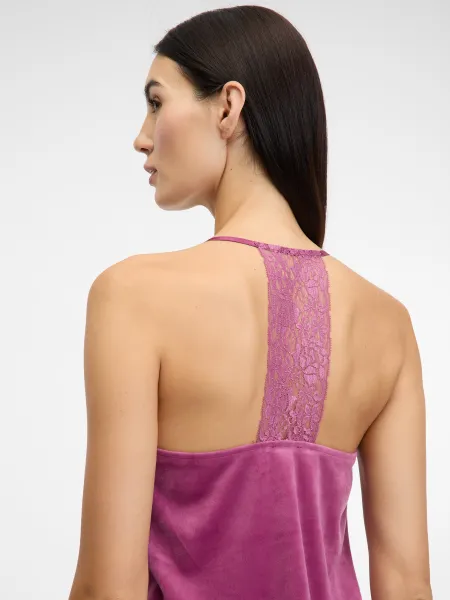 Pink Women's Suede Pajama Top ORSAY - Women's