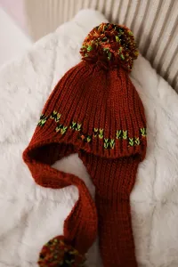 Women's cap with long ears Nadia K321 foxy
