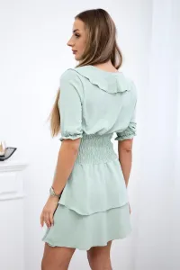Waist dress dark mint
