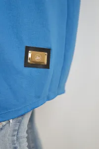 Cloak with subtitles purple-blue