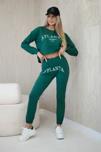 Set with green Atlanta print