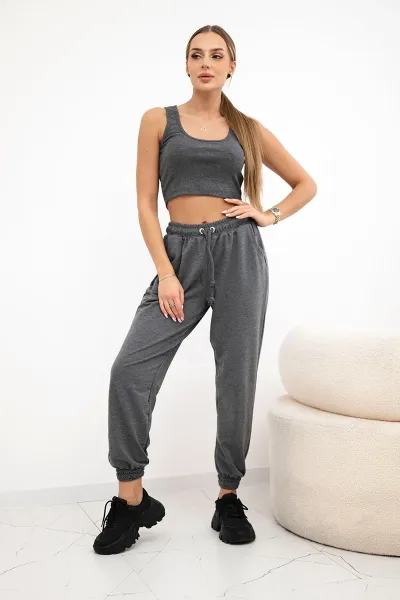Set top+pants graphite