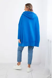 Legínovo Béžová zateplená mikina na zips Farba: Modrá, Veľkosť: UNI