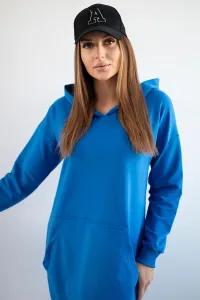 Blue dress with hood