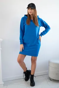 Blue dress with hood
