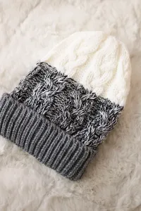 Women's cap Samara K346 gray+black