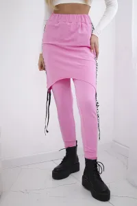 Pants/suit with selfie lettering light pink