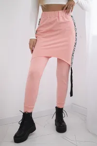 Pants/suit with selfie apricot inscription