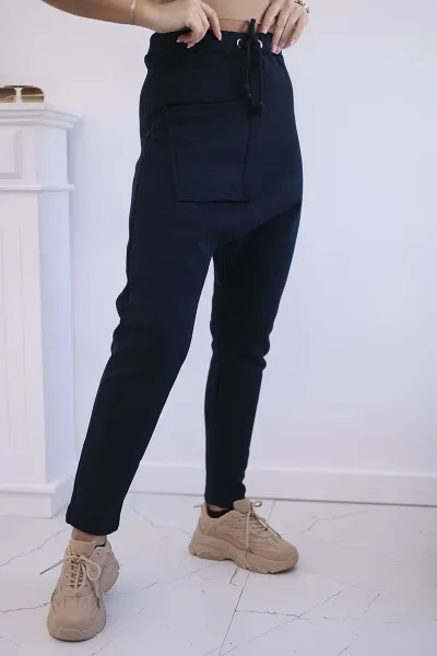 Set with Baggy trousers dark blue