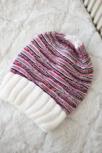 Women's cap Feba K330 white+powder pink