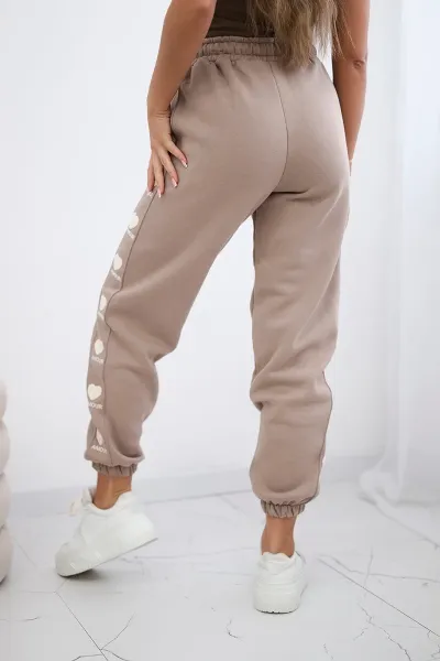 Cotton pants Amour dark beige