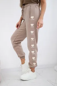 Cotton pants Amour dark beige