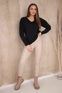 Graphite V-neck sweater