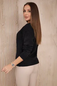 Graphite V-neck sweater