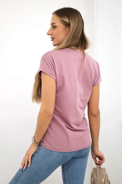 Shopping blouse is my cardio navy pink