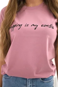 Shopping blouse is my cardio navy pink