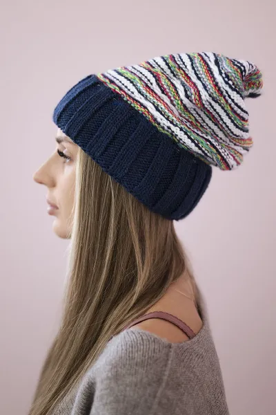 Women's cap Feba K330 dark blue