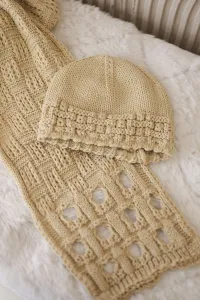 Women's set with scarf Maja K327 beige