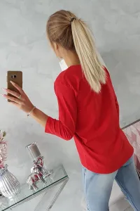 Blouse with Original print red