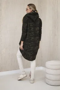 Camo Khaki + Green Long Back Sweatshirt