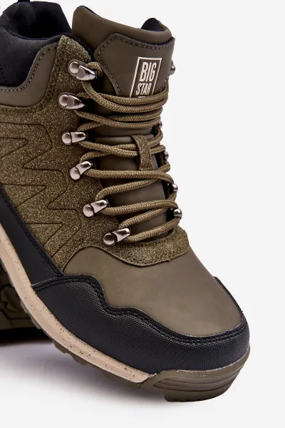 BIG STAR SHOES Dámska izolovaná khaki veľká hviezda