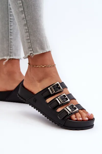 Dámske gumové flip -flops Zaxy JJ285058 čierna