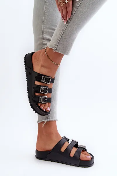 Dámske gumové flip -flops Zaxy JJ285058 čierna