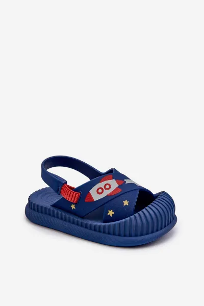 Ipanema Ľahké detské sandále s motívom Rico Navy Blue Dog