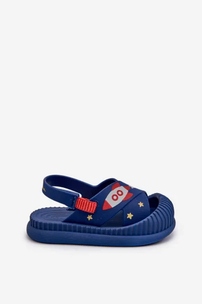 Ipanema Ľahké detské sandále s motívom Rico Navy Blue Dog