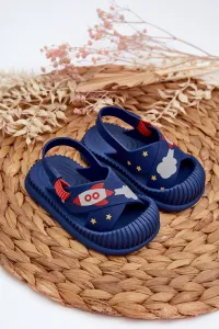 Ipanema Ľahké detské sandále s motívom Rico Navy Blue Dog
