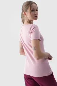 Dámske Hladké Tričko S Logom Ružové 4F 4FWMM00TTS