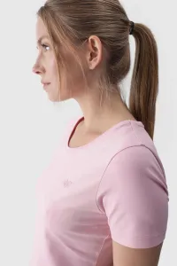 Dámske Hladké Tričko S Logom Ružové 4F 4FWMM00TTS