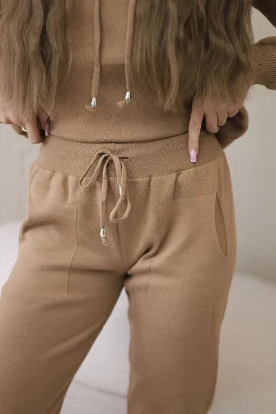 Sweater Set Sweatshirt + Pants camel