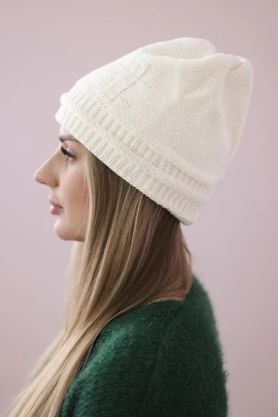 Women's cap Kaja K339 ecru