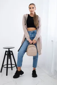 Legínovo Béžová mikina s kapucňou Farba: Tmavobéžová, Veľkosť: UNI