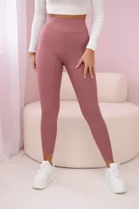 Striped leggings trousers navy pink