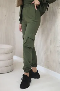 Set 3in1 sweatshirt + top + khaki pants