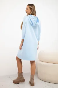 Blue dress with hood
